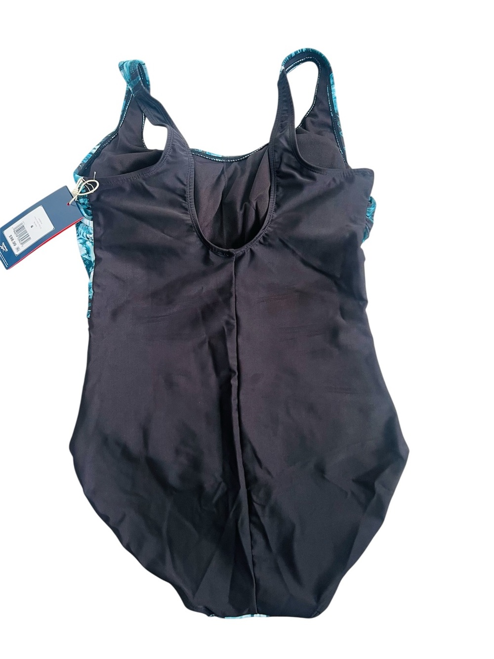 Reebok Teal & Black Abstract One-Piece Swimsuit - Picture 3 of 6